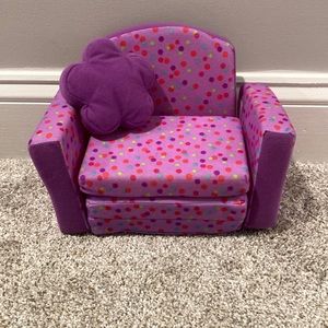 18 inch doll foldable couch to bed
